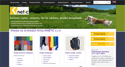 Desktop Screenshot of kinetic.cz