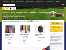 Tablet Screenshot of kinetic.cz